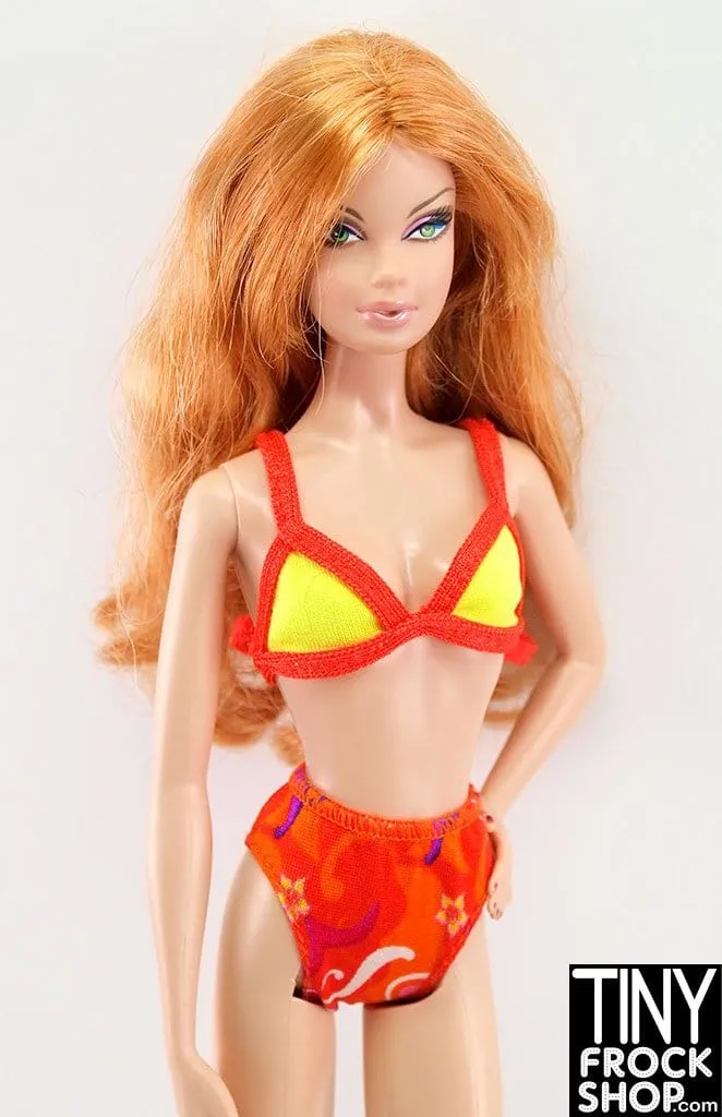 12" Fashion Doll Orangy Fun Bikini