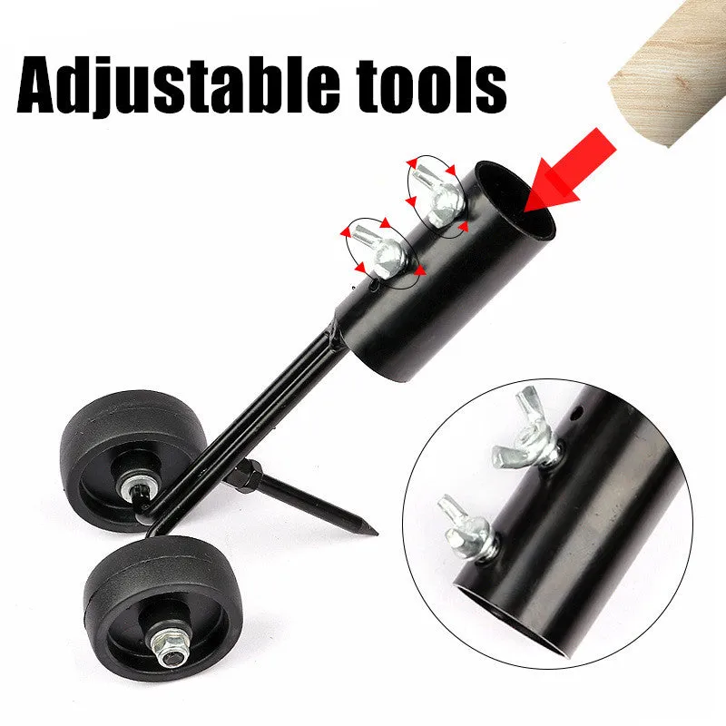 2 in 1 Steel Garden Gap Weed Puller Cut Wheel Tool