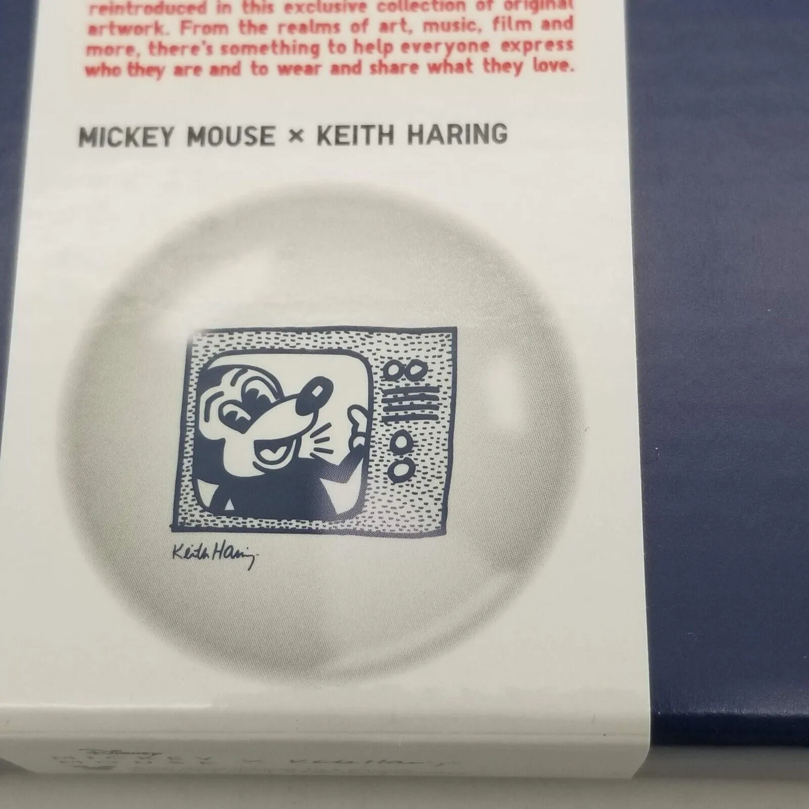 2pcs Disney × UNIQLO Mickey Mouse Keith Haring Mini Plate Set 12cm 4.7" New