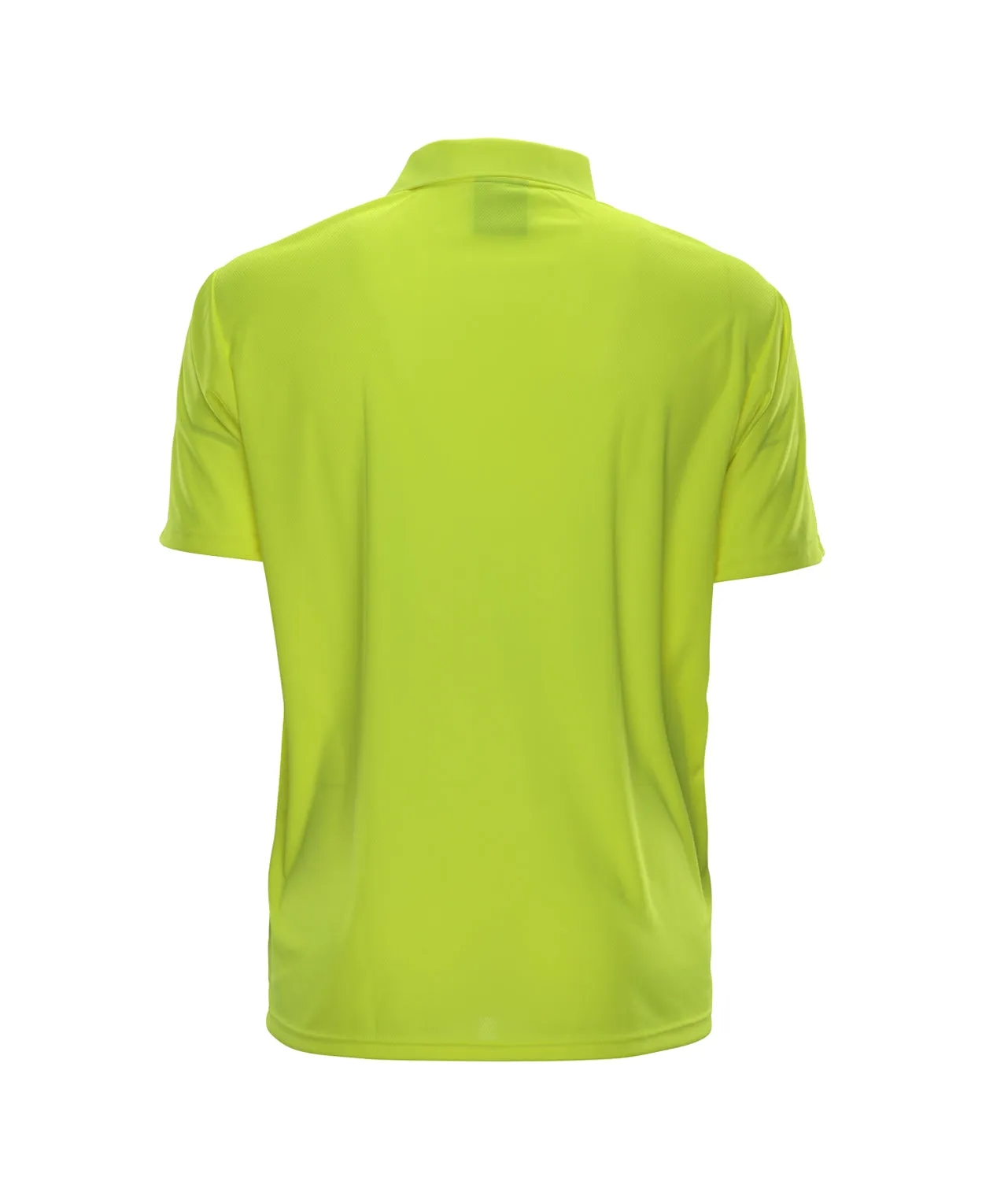 300BNTLM Lightweight Lime Polyester Birdseye Safety High Visibility Polo Shirt