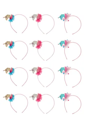 3D Unicorn Headbands 12pc Bundle