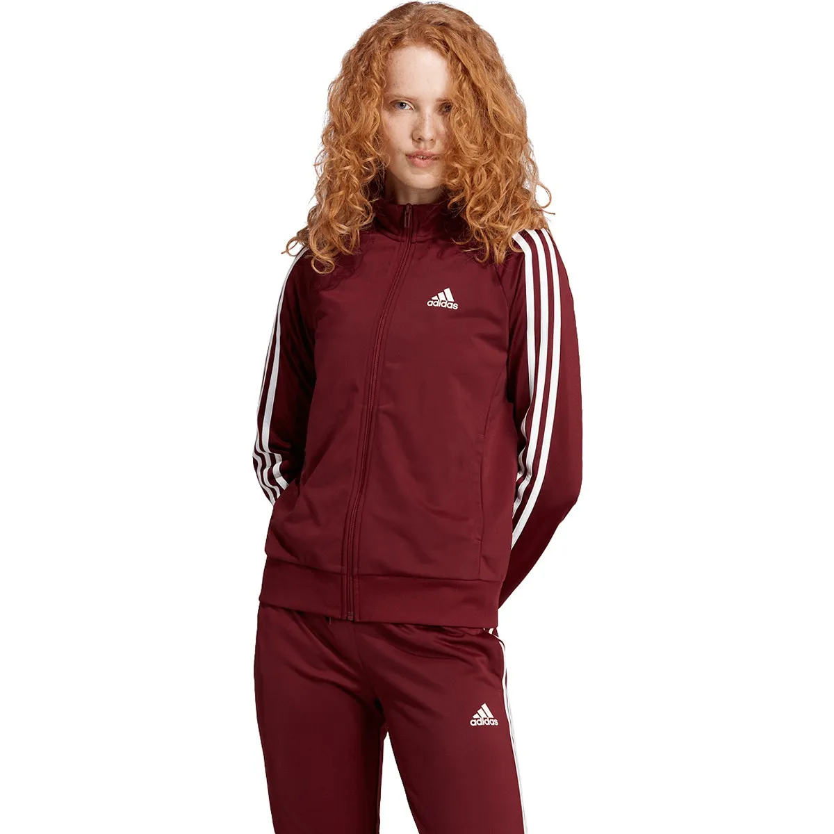 adidas Women's Warm-Up Tricot Slim 3-Stripes Track Jacket