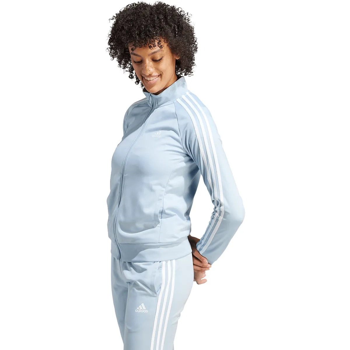 adidas Women's Warm-Up Tricot Slim 3-Stripes Track Jacket