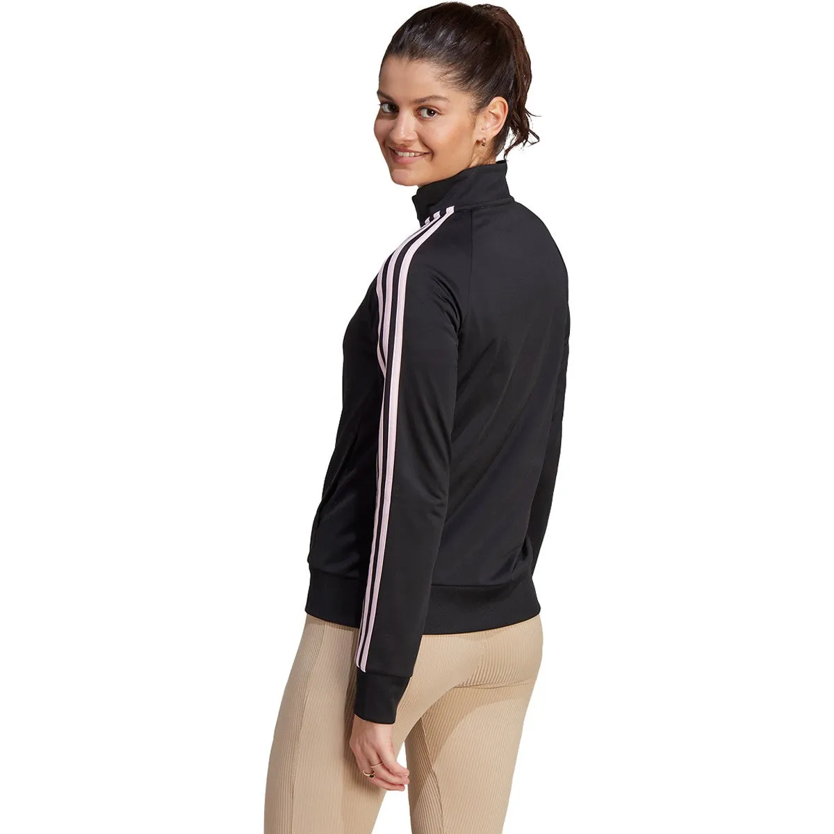 adidas Women's Warm-Up Tricot Slim 3-Stripes Track Jacket