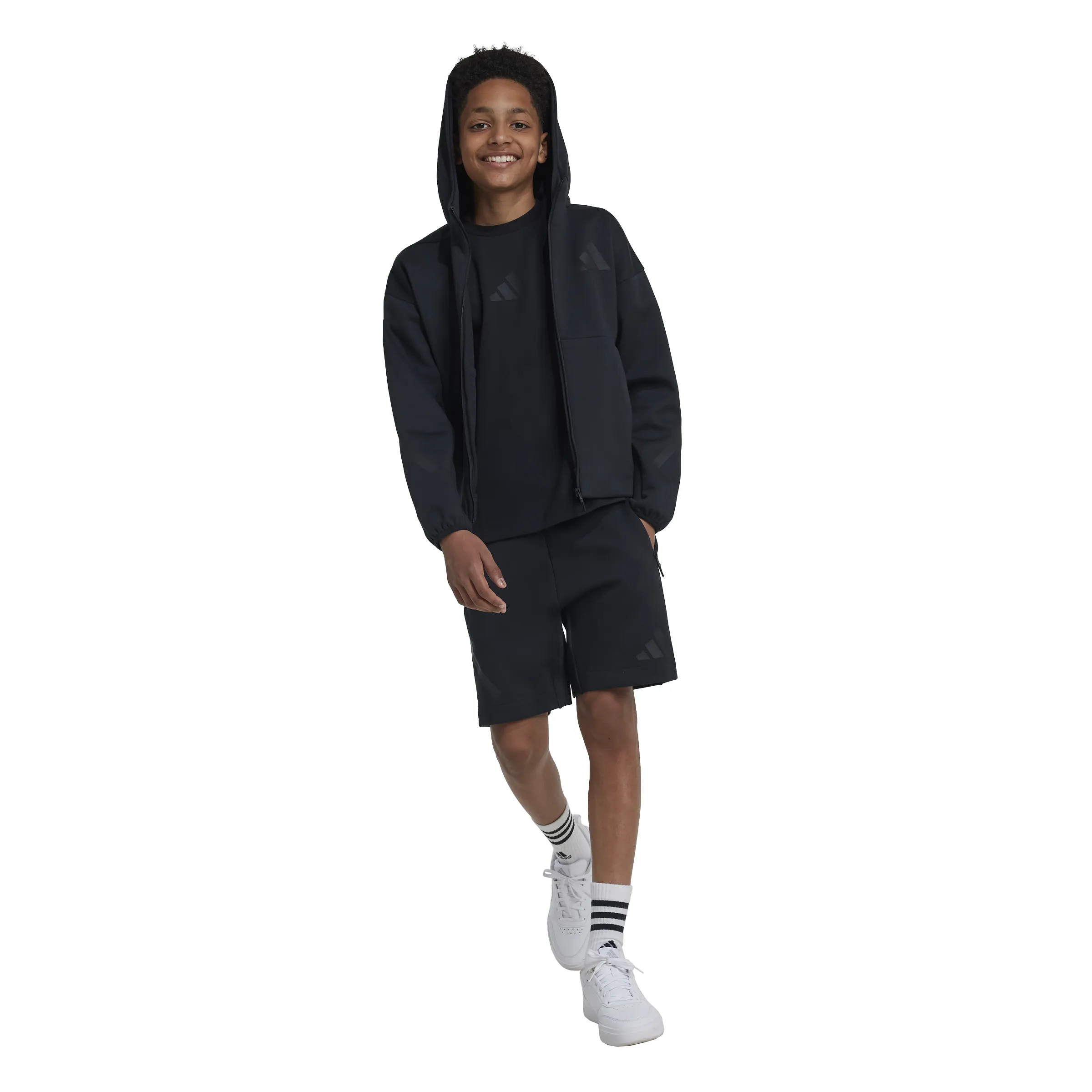 adidas Youth Z.N.E. Full-Zip Hooded Track Jacket