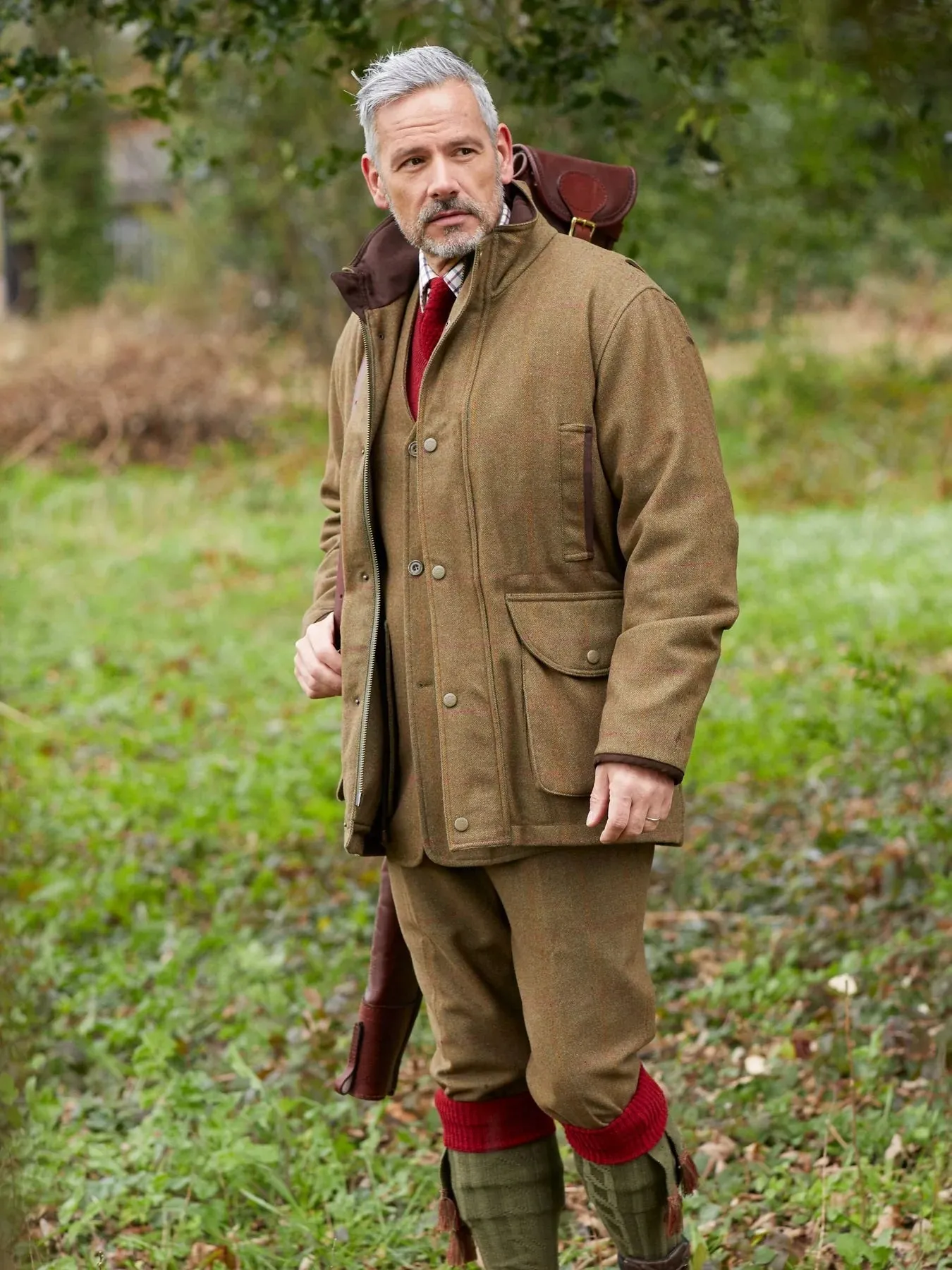 ALAN PAINE Combrook Mens Shooting Field Coat - Hawthorn