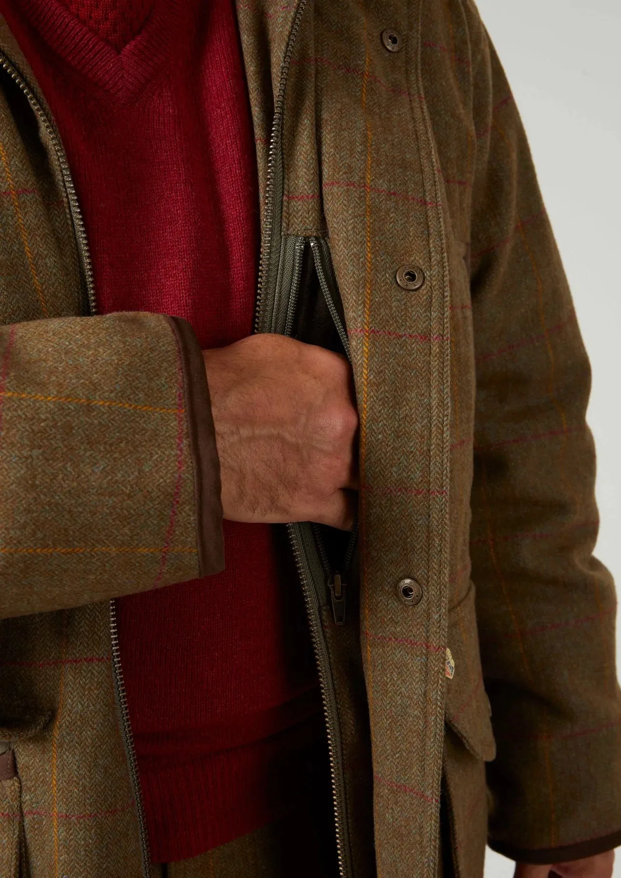 ALAN PAINE Combrook Mens Shooting Field Coat - Hawthorn