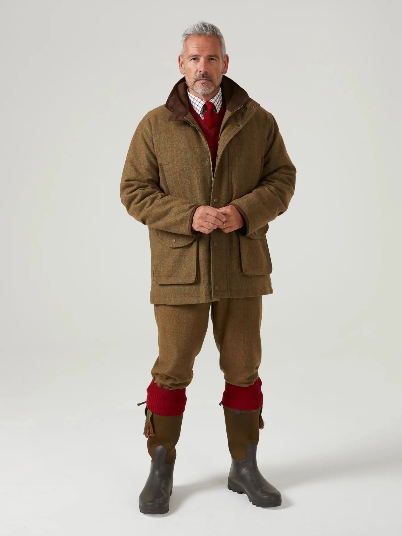 ALAN PAINE Combrook Mens Shooting Field Coat - Hawthorn