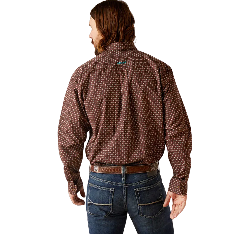 Ariat Men's Barrett Chocolate Classic Fit Shirt