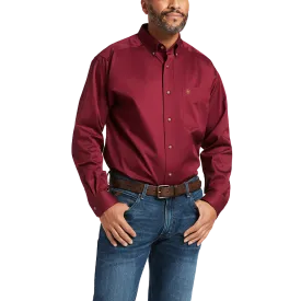 Ariat Men's Solid Twill Classic Fit Shirt