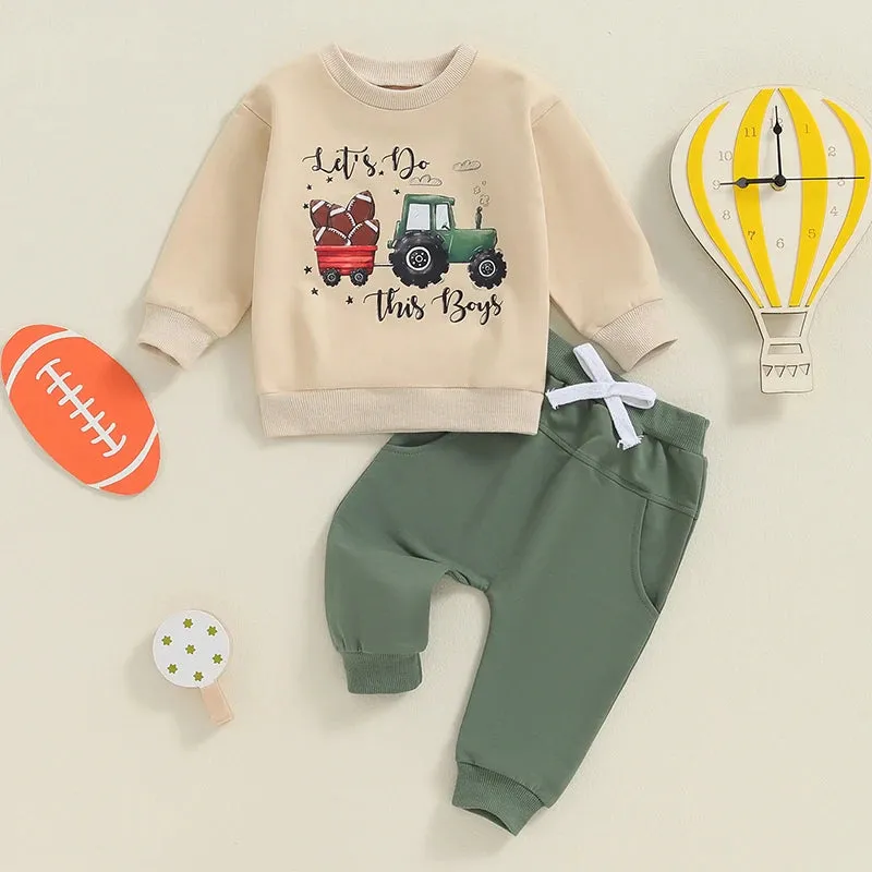 Baby Boy 2 Piece Farmer Fall Set