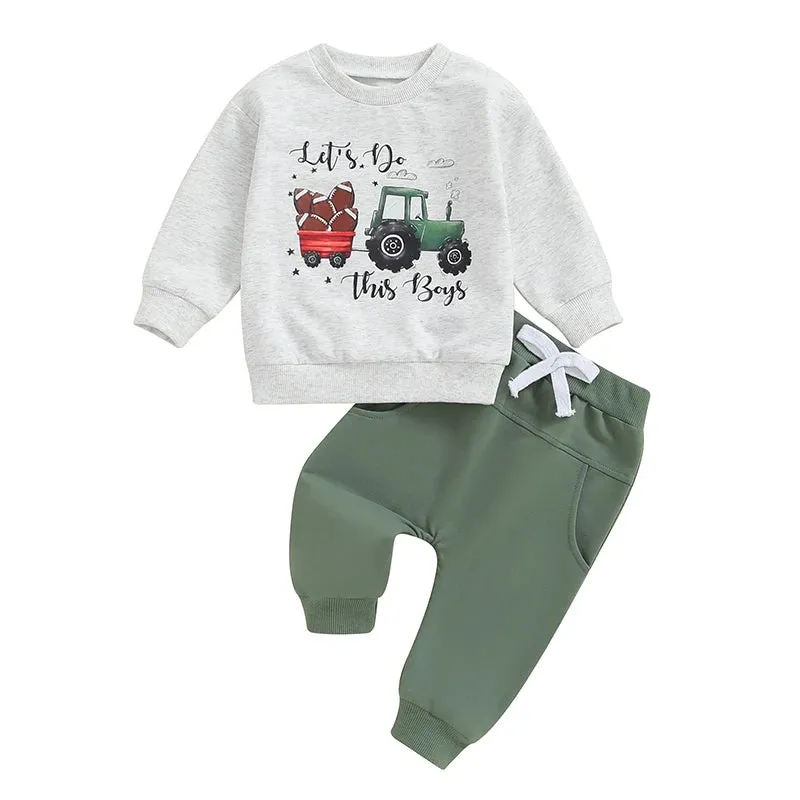 Baby Boy 2 Piece Farmer Fall Set