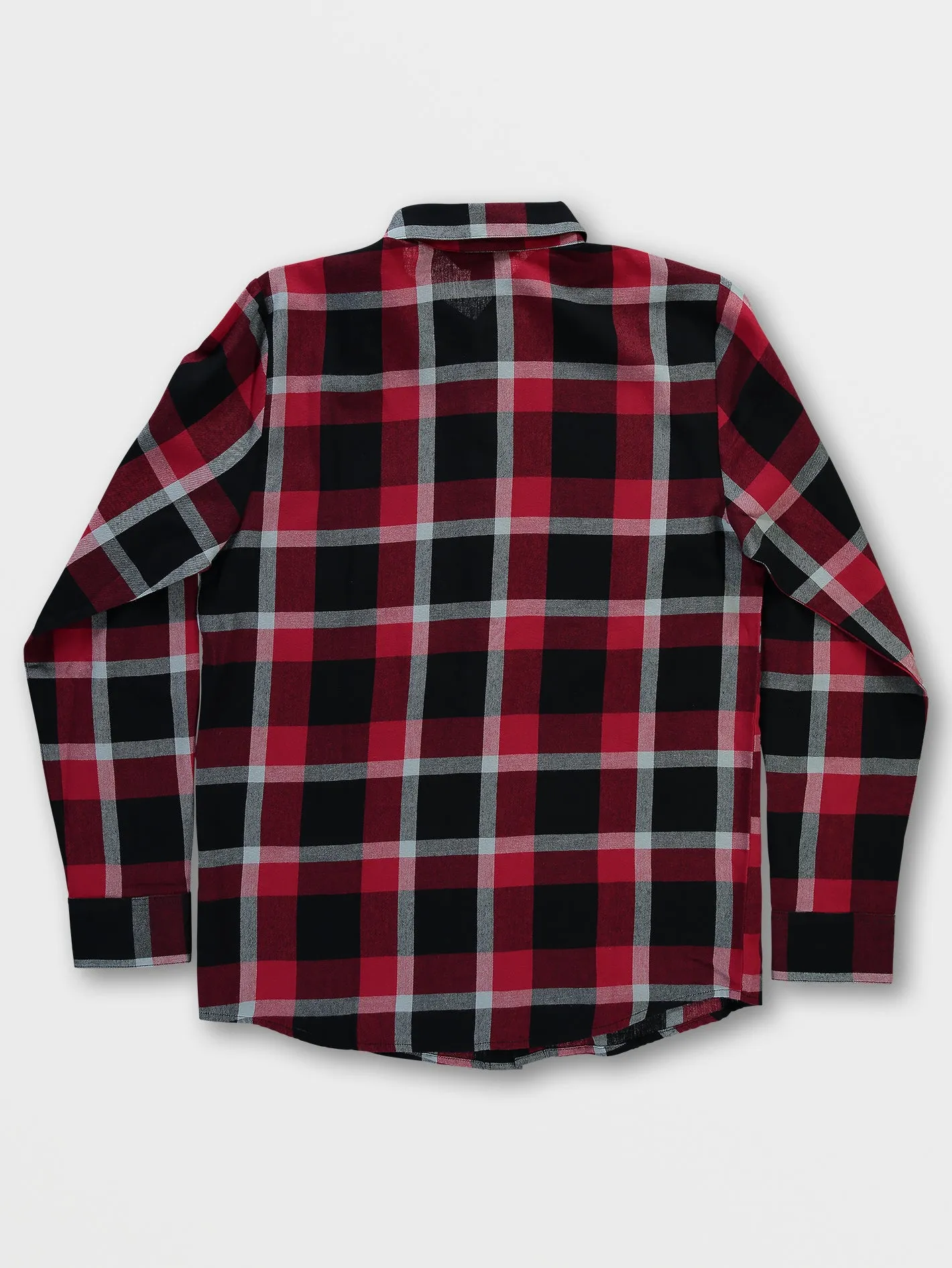 Big Boys Curwin Long Sleeve Flannel - Rio Red