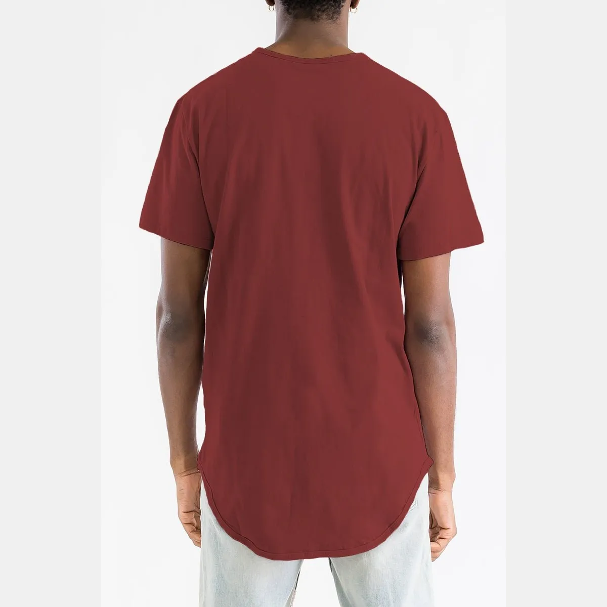 Burgundy Classic Scallop Tee