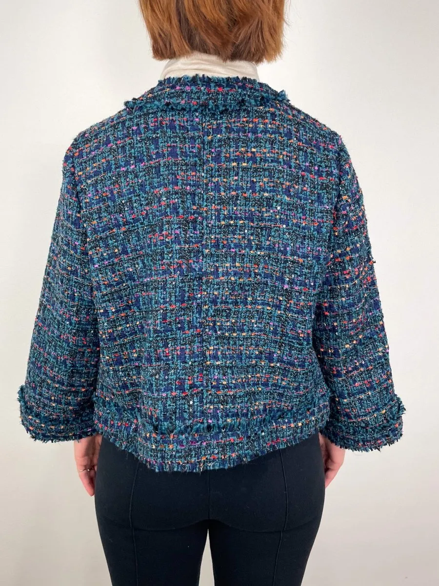 Chelsea Jacket in Peacock/Multi Tweed