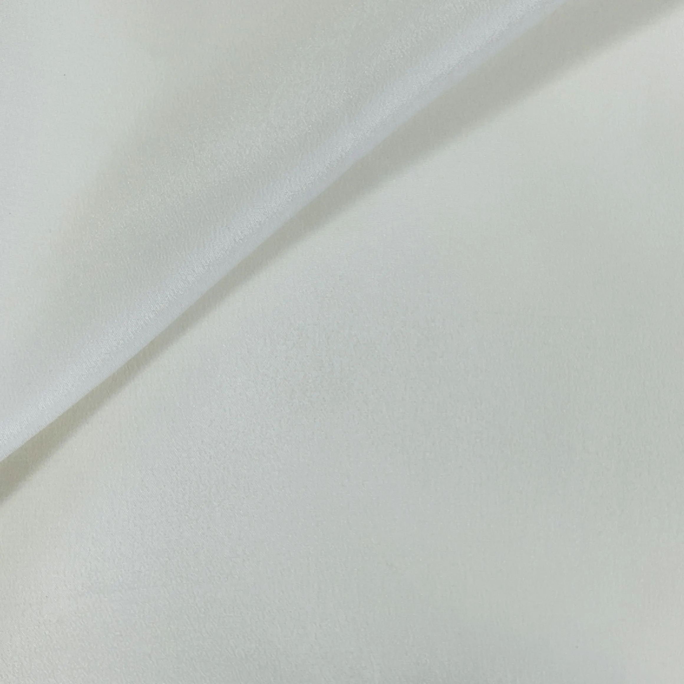 Classic White Solid Dyeable silk Fabric