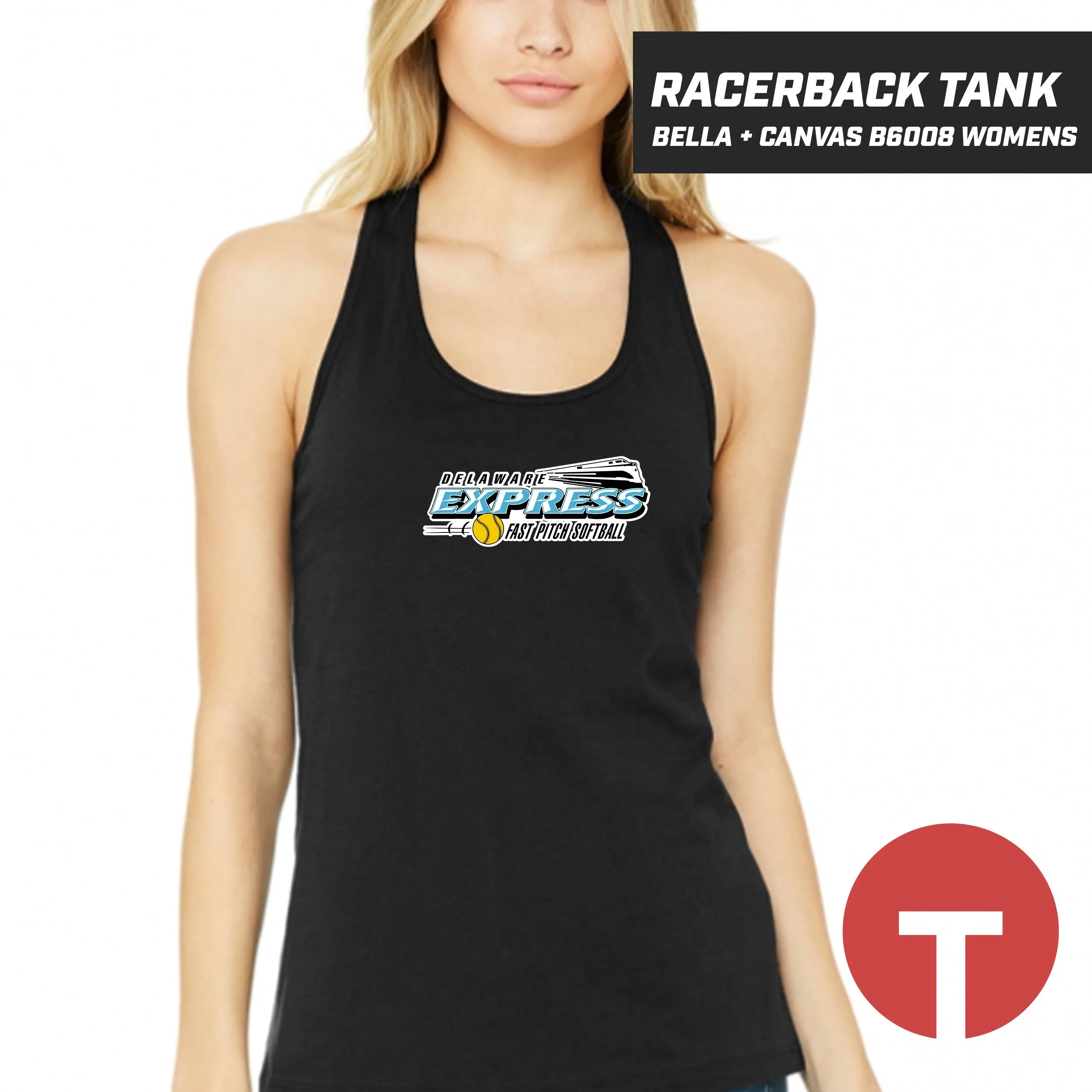 Delaware Express - Bella   Canvas B6008 Women's Jersey Racerback Tank