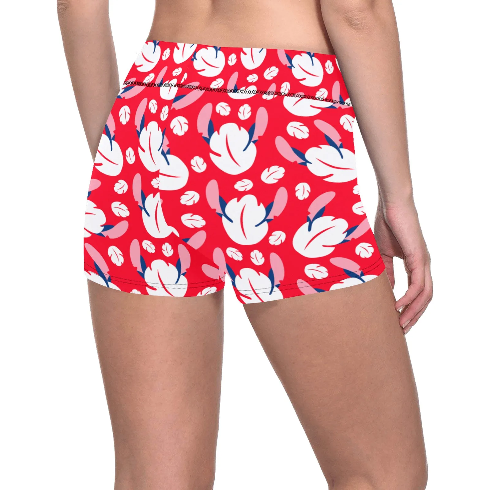 Disney Lilo And Stitch Hawaiian 626 Women's Short Leggings