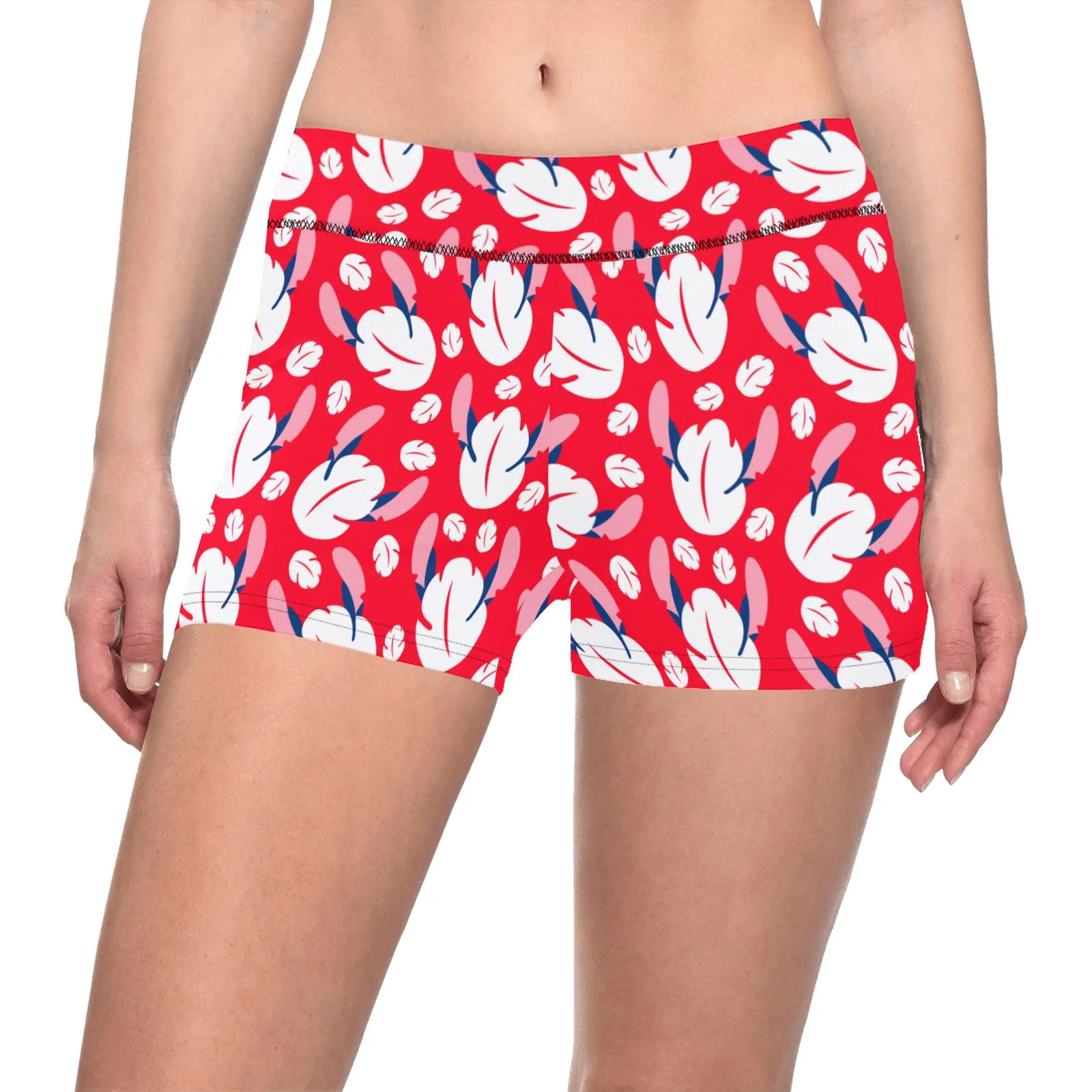 Disney Lilo And Stitch Hawaiian 626 Women's Short Leggings