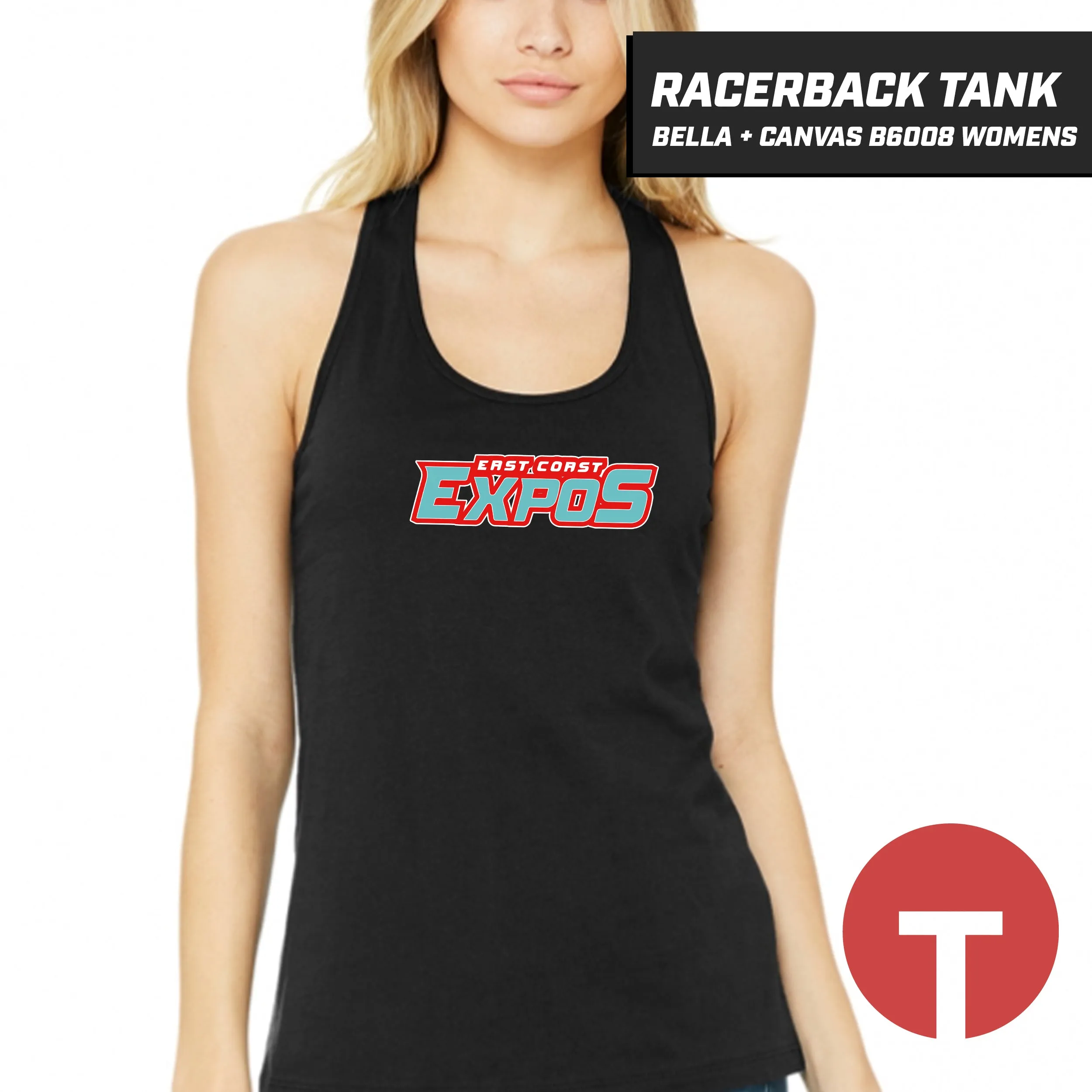 East Coast Expos - Bella   Canvas B6008 Women's Jersey Racerback Tank