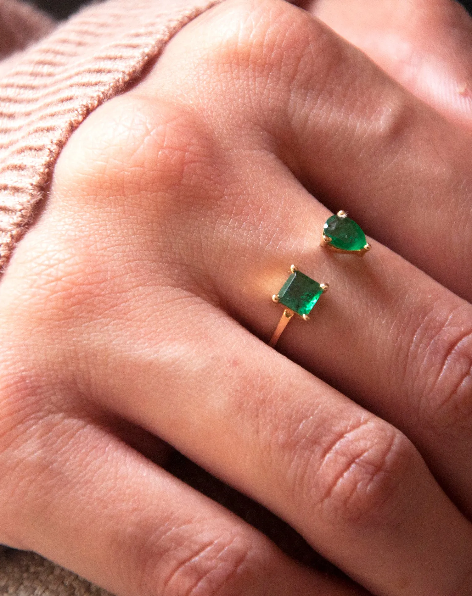 Emerald Gap Ring