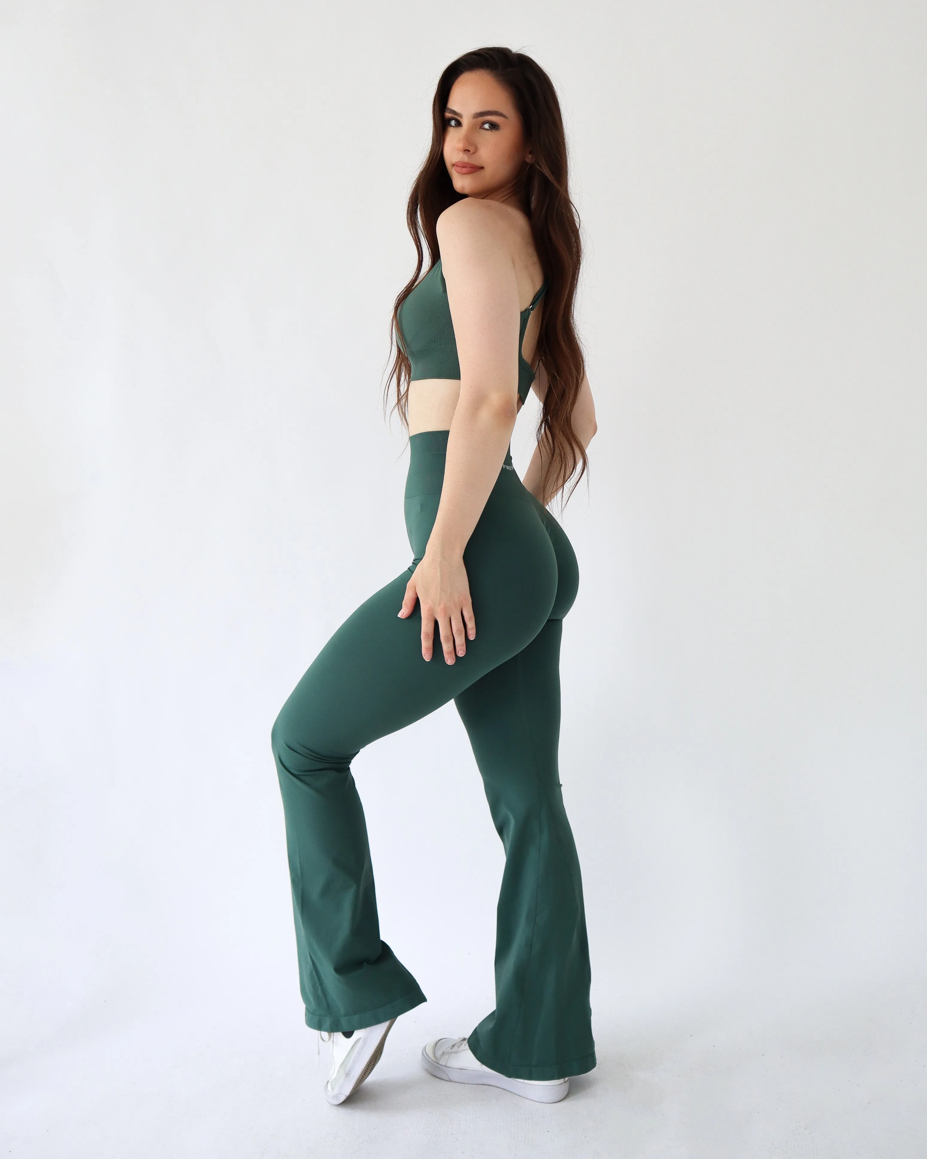 Enhance Flare Leggings - Forest