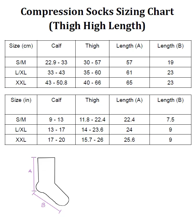 Fishnet Thigh High Compression Socks