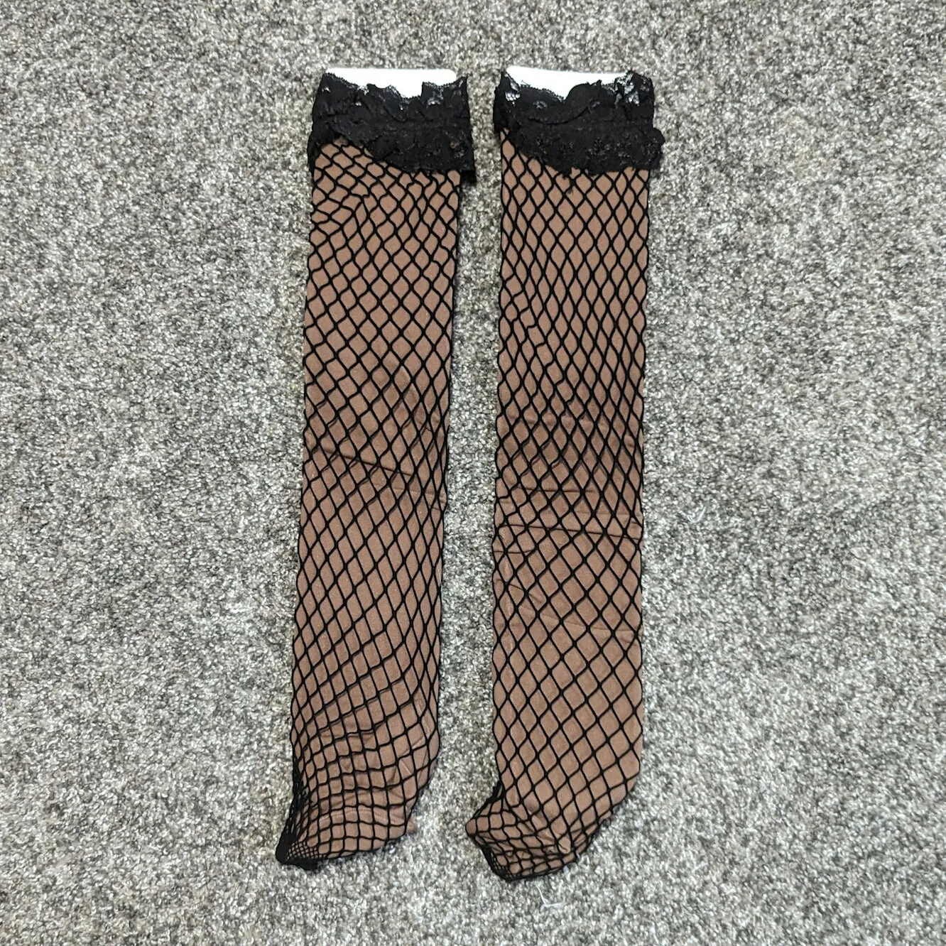 Fishnet Thigh High Compression Socks