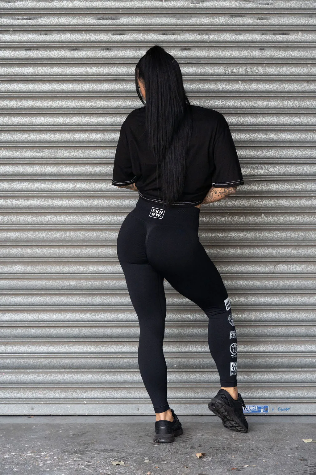 Flex HEIST | Women's Seamless Scrunch Bum Leggings | Black