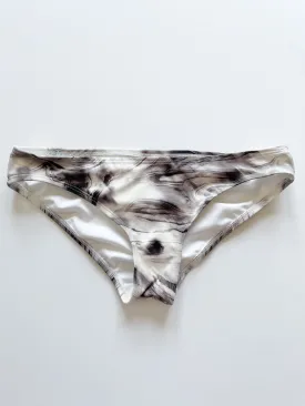 GAP Grey White Marble Classic Bikini Bottom - Large