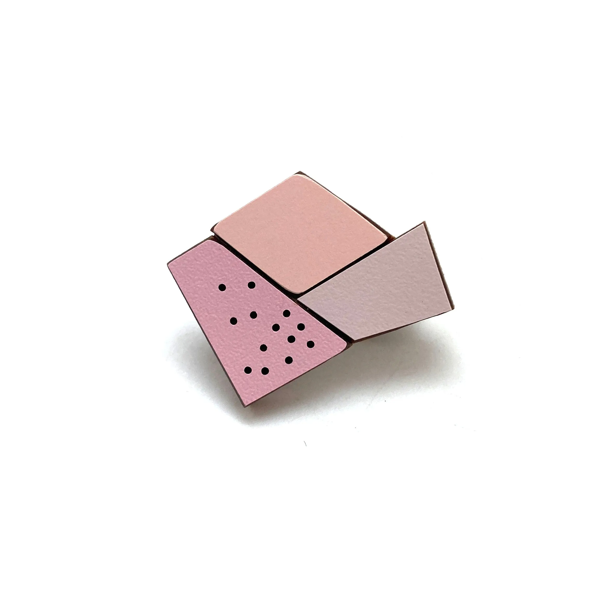 Geometric Pin - Triple Pink