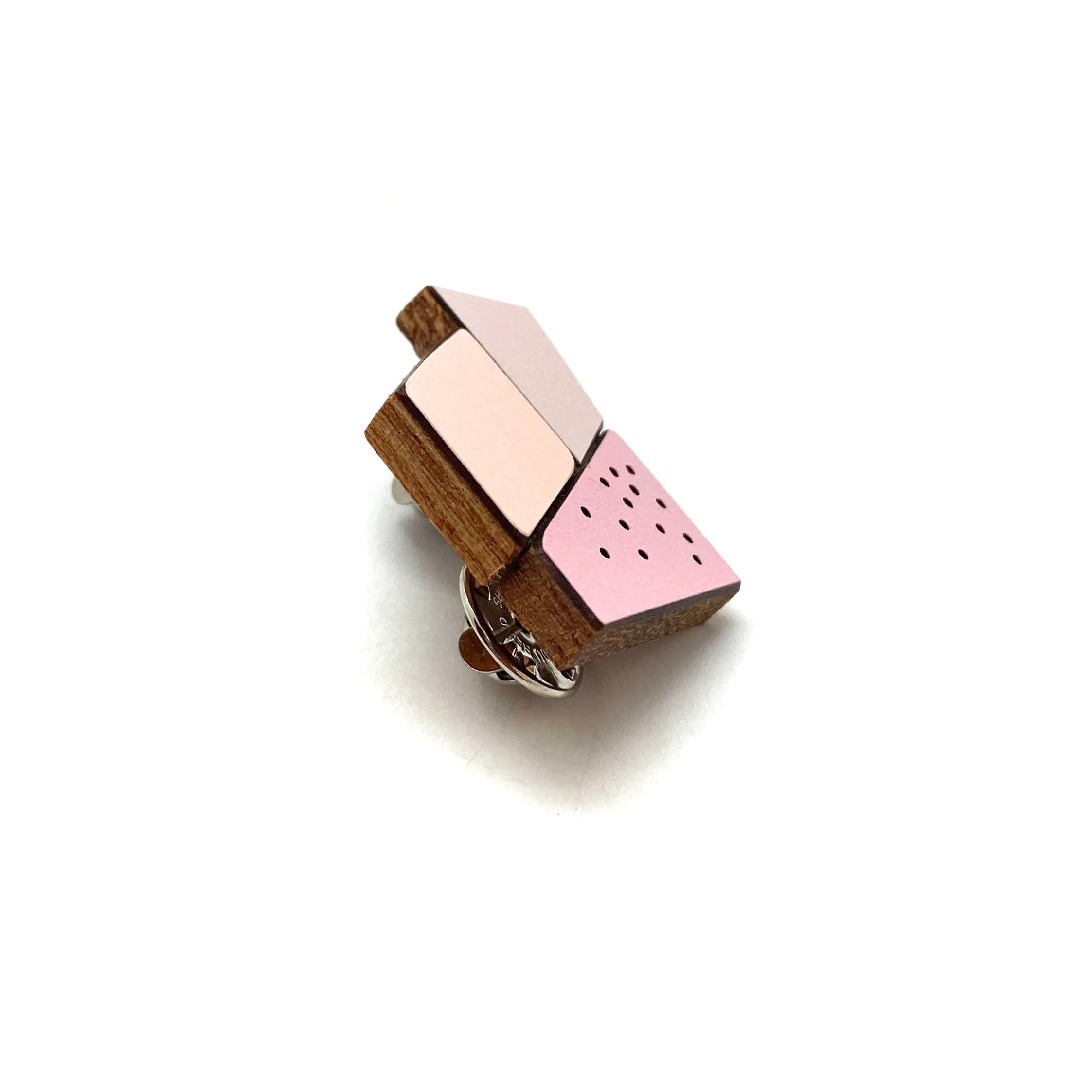 Geometric Pin - Triple Pink