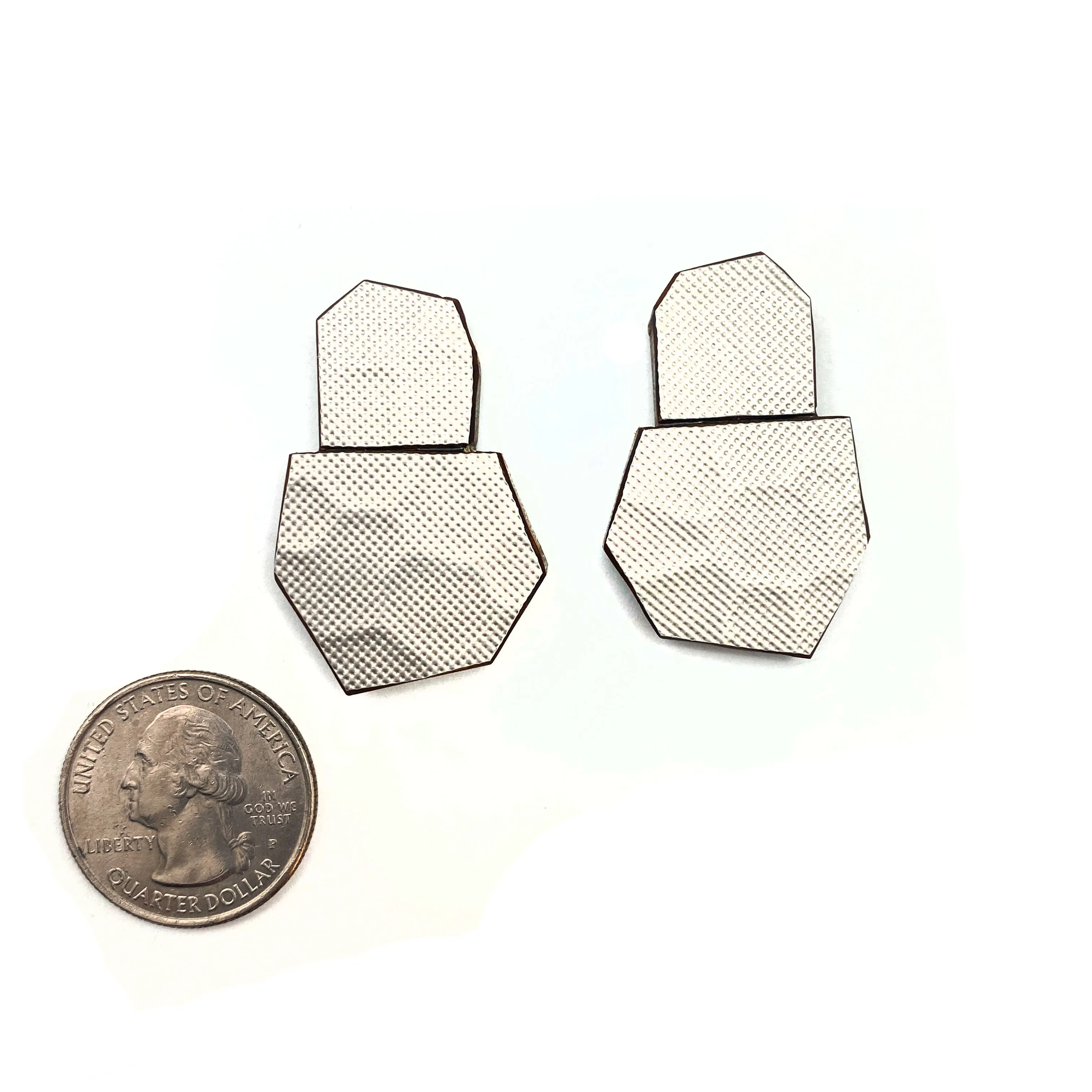 Geometric Studs - Silver