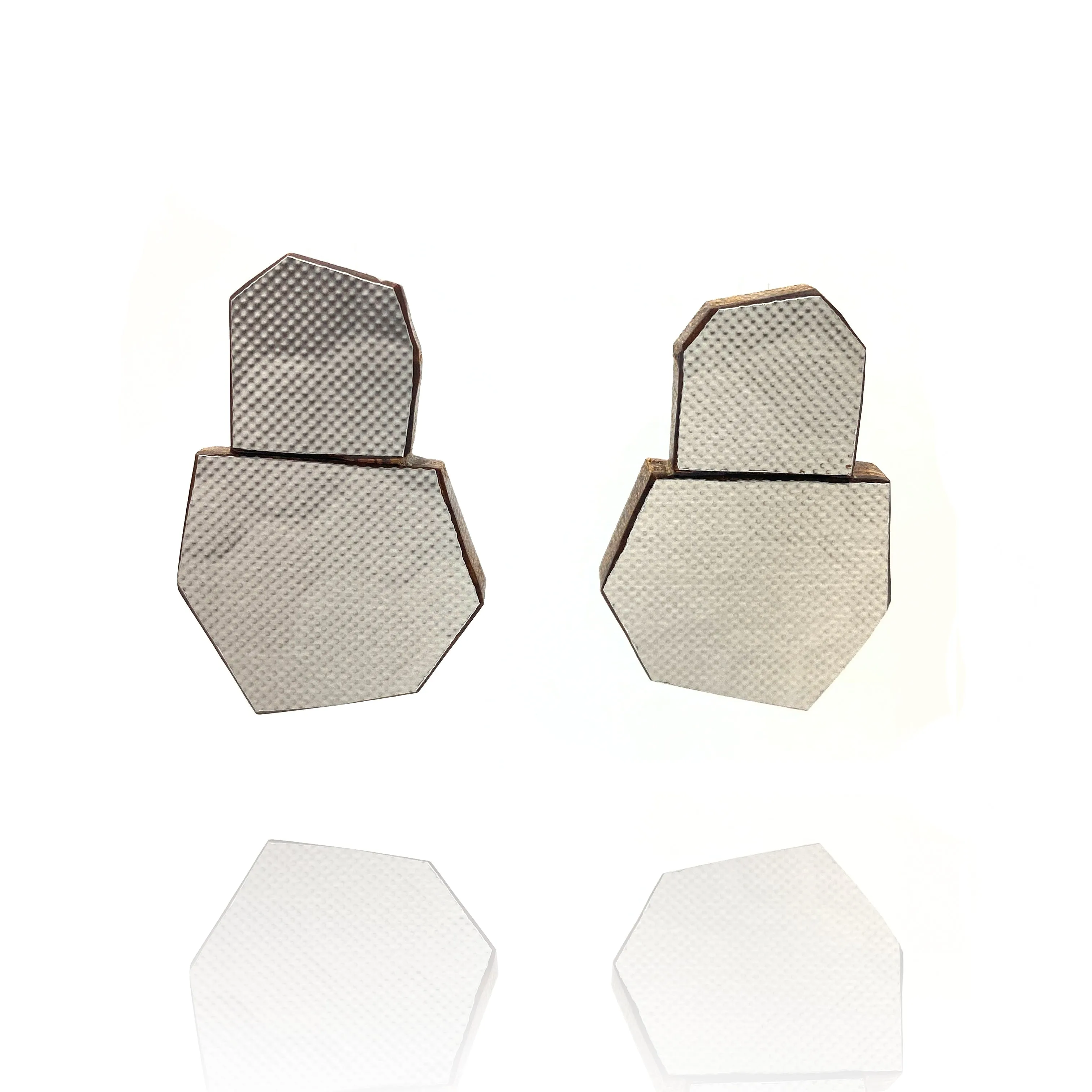 Geometric Studs - Silver