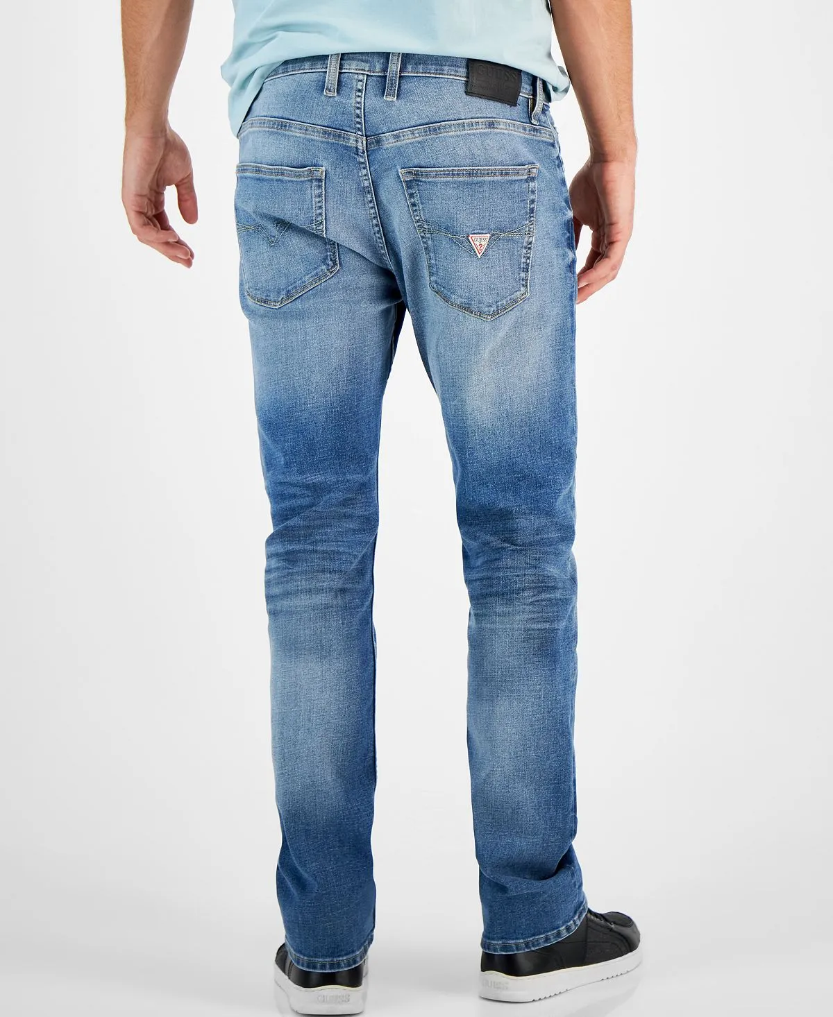 GUESS Men's Eco-friendly Regular Fit Straight Fit Jeans