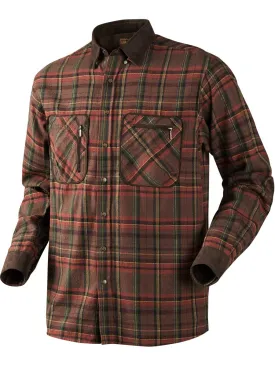 HARKILA Pajala Shirt - Mens Brushed Cotton - Red Check