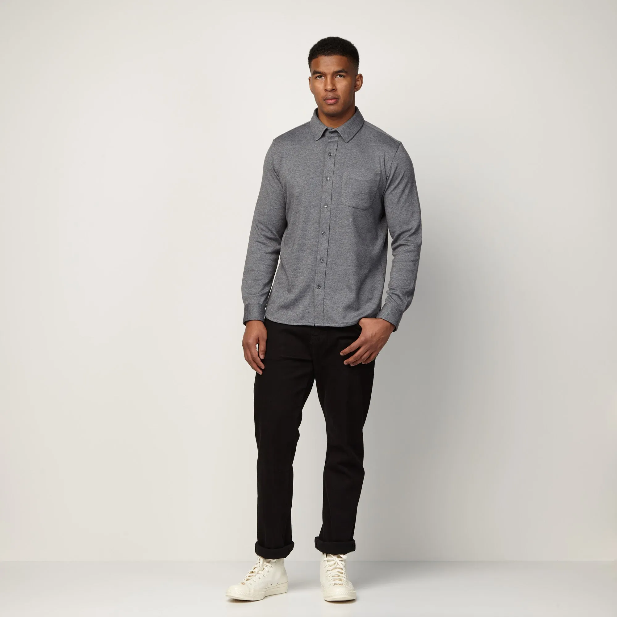 Interlock Button-Down Shirt