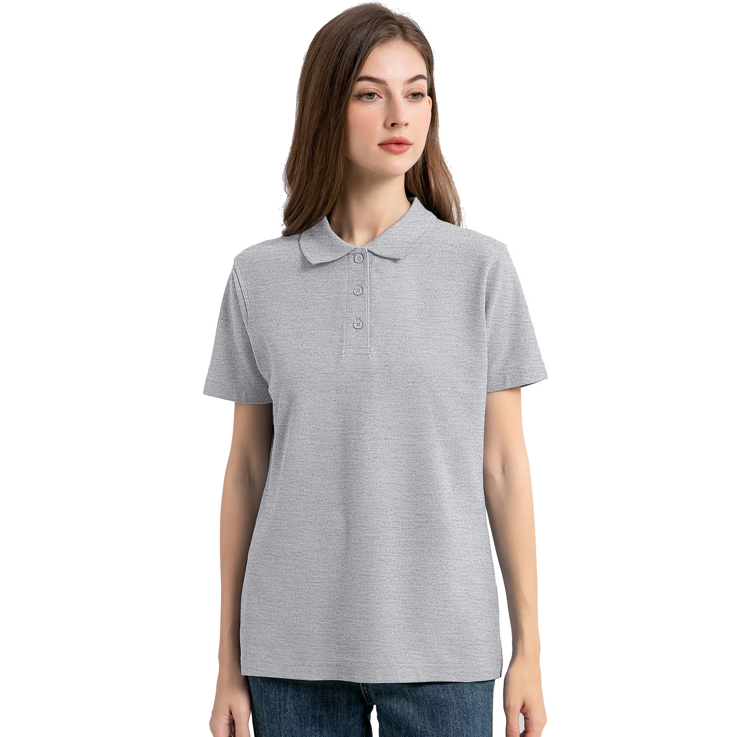 ISUSI Everyday Ladies Polo Shirts, Cotton Blend, UPF 30 