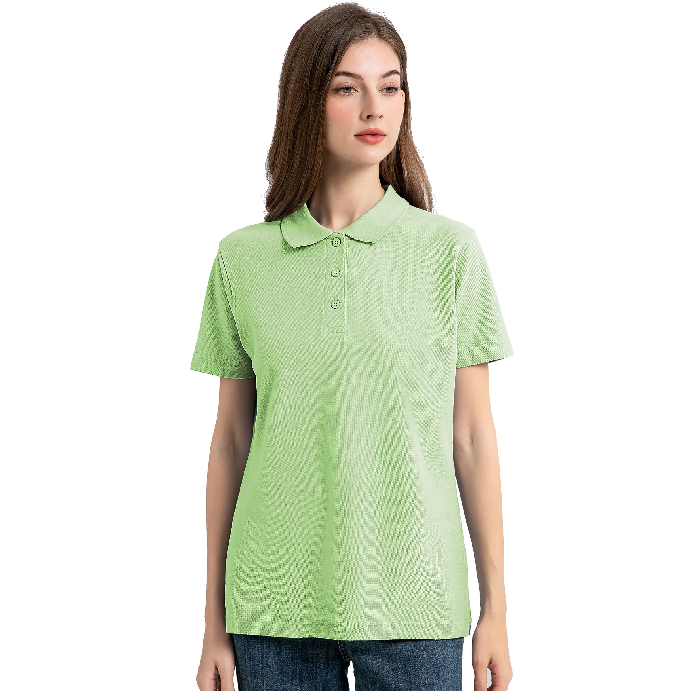 ISUSI Everyday Ladies Polo Shirts, Cotton Blend, UPF 30 