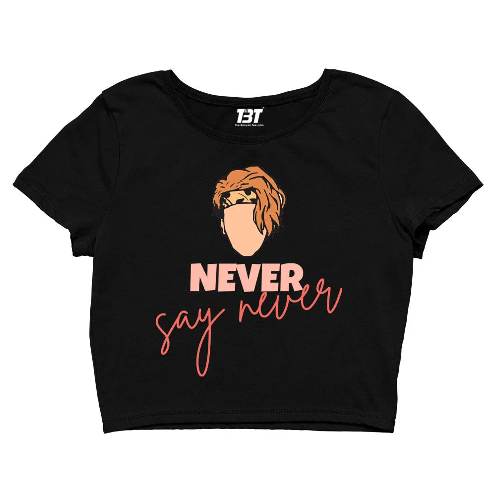 Justin Bieber Crop Top - Never Say Never