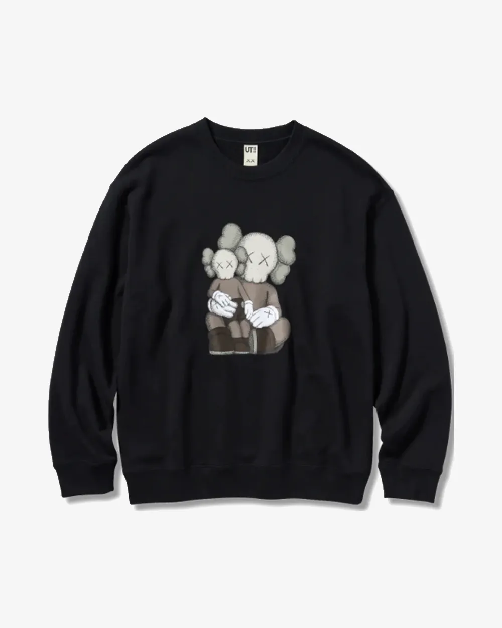 KAWS X UNIQLO 2023 COMPANION CREWNECK BLACK