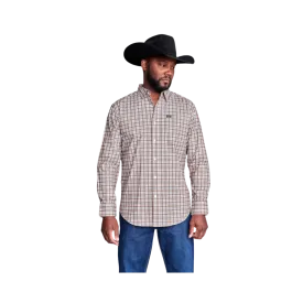 Kimes Ranch Men's Taos Plaid Dress Sand Shirt