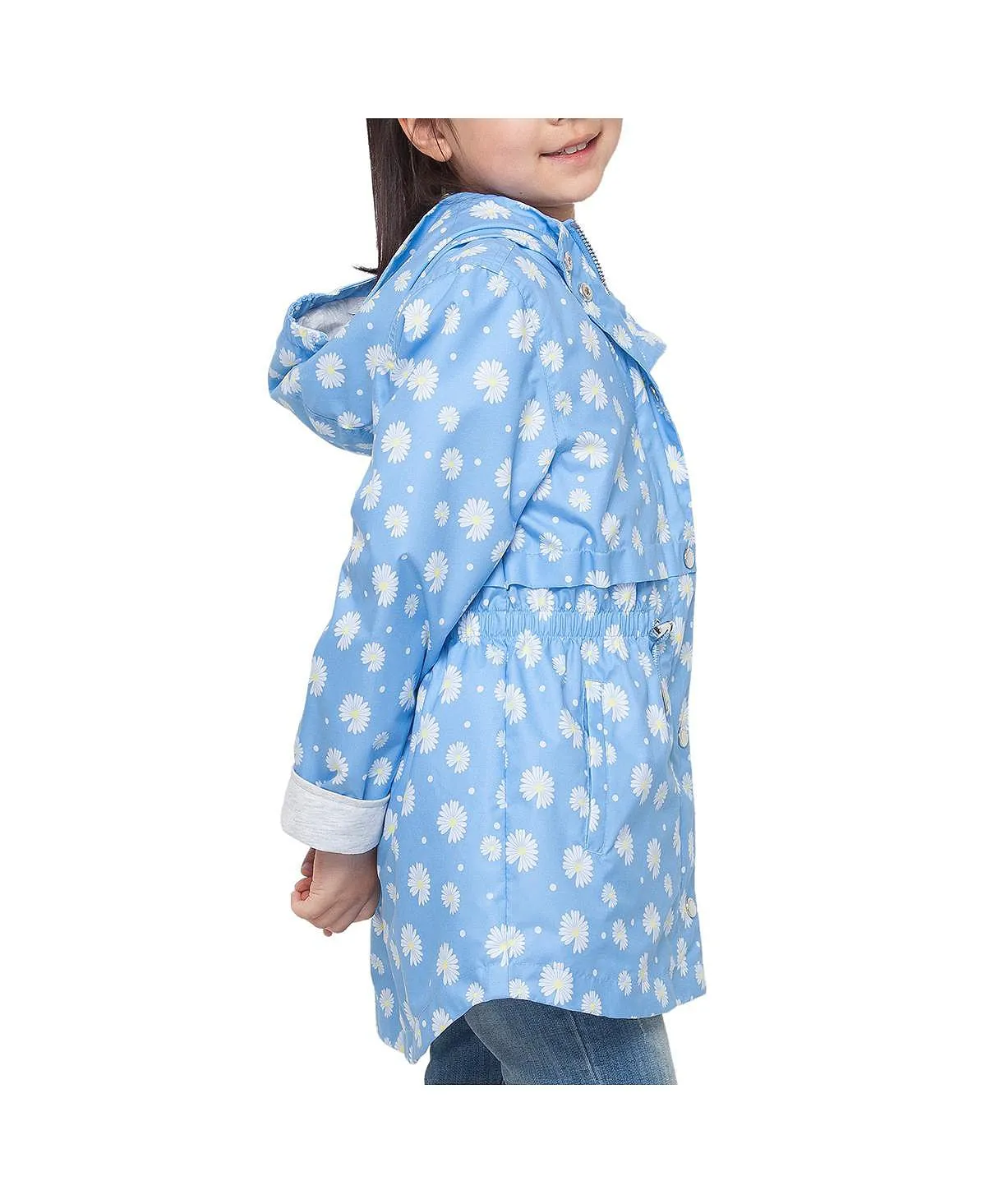 Light raincoat for little and big girls, size XS-XL Rokka&Rolla