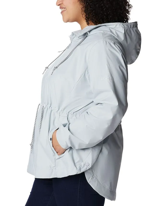 Lillian Ridge Large Columbia Raincoat, Gray