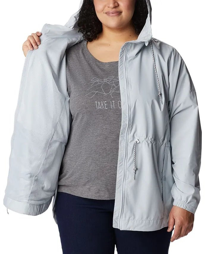 Lillian Ridge Large Columbia Raincoat, Gray