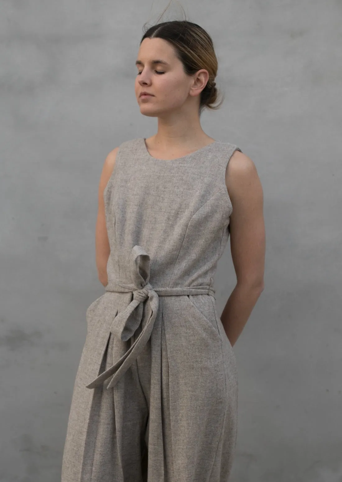 LINEN JUMPSUIT | OATMEAL