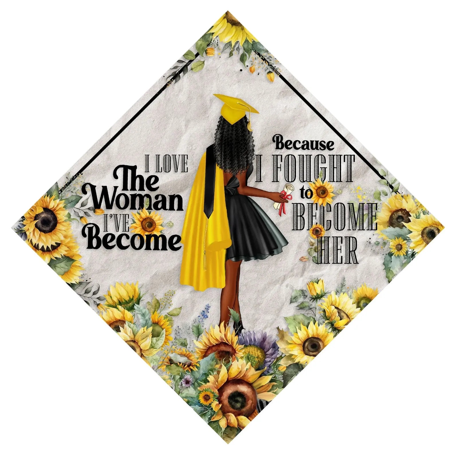 Love the Woman I Have Become Grad Cap Topper