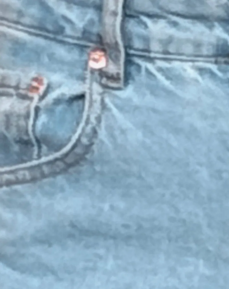 Low Rise Parallel Jeans in Light Wash Blue