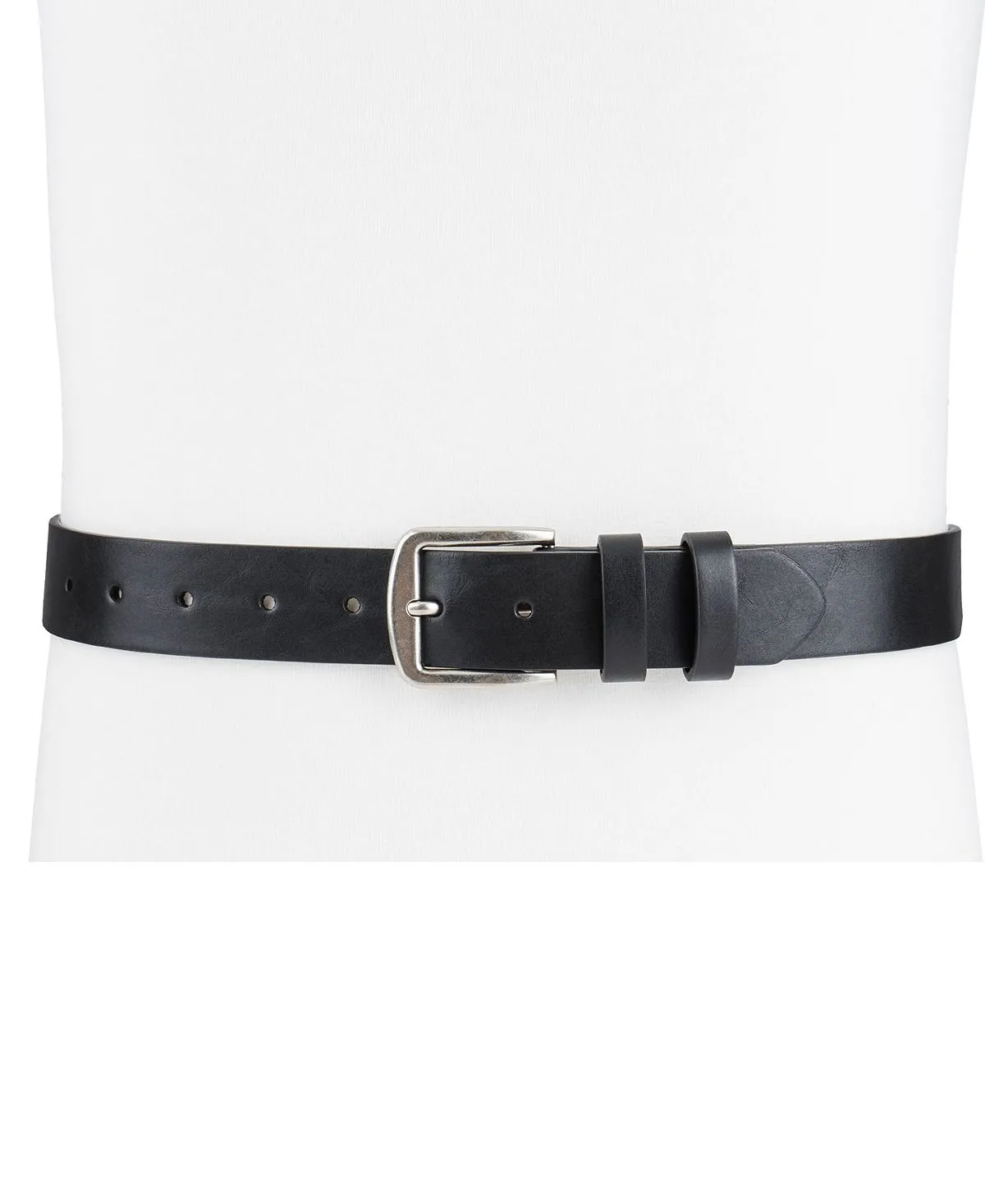 Macy's Club Room Men's Polished Edge Belt, Black