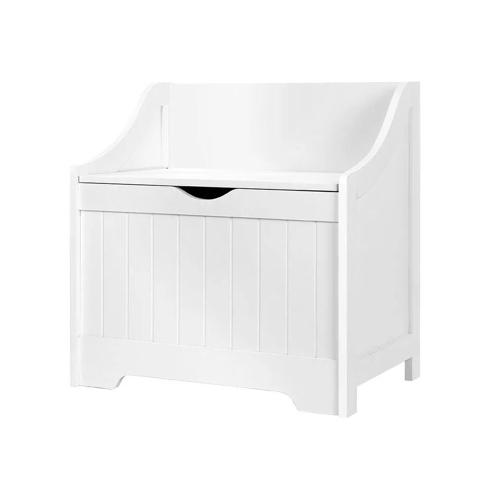 MDF Kids Toy Storage Box and Bench with Soft Close - Keezi